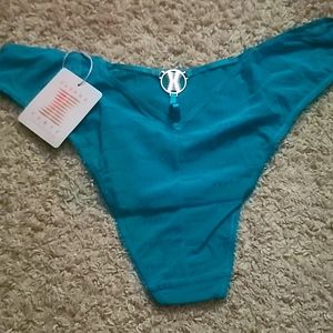 Savage X fenty high waist green panties and 38 C bralette set